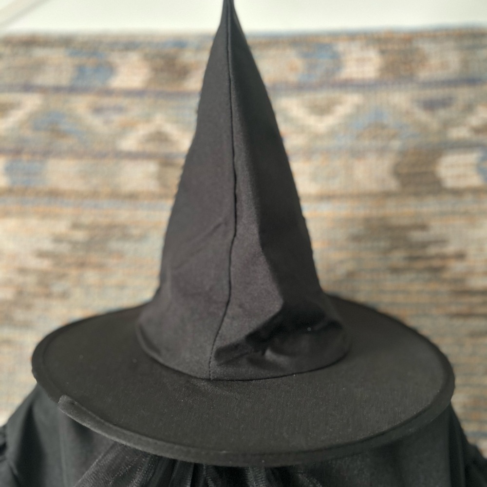 Karnival Costumes (Wicked Witch) Black Witch Costume w/ Witch Hat - Picture 15 of 16